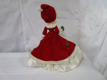 Load image into Gallery viewer, Vintage Artmark Bradley Victorian Christmas Holiday Doll with Original Plastic Stand
