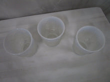 Load image into Gallery viewer, Vintage Mosser Glass French Beaded Opalescent Shell Tumblers Water Glasses Set of 3
