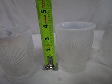 Load image into Gallery viewer, Vintage Mosser Glass French Beaded Opalescent Shell Tumblers Water Glasses Set of 3
