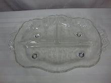 Load image into Gallery viewer, Vintage Fostoria Etched Floral Divided Three Part Relish Dish
