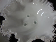 Load image into Gallery viewer, Vintage Fenton Silver Crest 3 Horn Epergne Bowl with Under Platter
