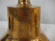 Load image into Gallery viewer, 1957 Lions International Solid Brass Call to Meeting Bell Erwin Lions Club
