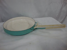 Load image into Gallery viewer, Vintage Koben Style Denmark Enamel Skillet Saute Pan with Wrapped Handle
