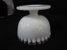 Load image into Gallery viewer, Vintage Fenton Silver Crest Milk Glass Footed Candy Mint Bowl Dish
