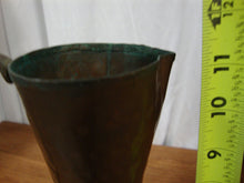 Load image into Gallery viewer, Vintage Copper on Tin UAE Floral Hammered Decor Ewer Pitcher
