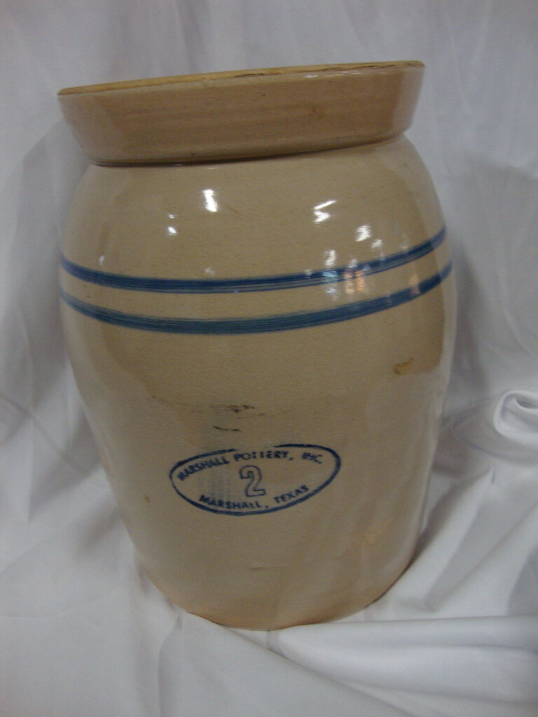 Vintage Marshall Pottery 2 Gallon Butter Churn Base No Lid