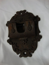 Load image into Gallery viewer, Vintage Wilton Cast Iron Ornate Wall Mount Match Stick Holder
