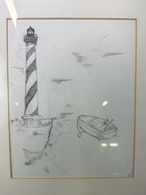 Load image into Gallery viewer, Framed Lighthouse Illustration
