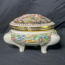 Load image into Gallery viewer, Vintage Capodimonte Italy Footed Decor Trinket Dish
