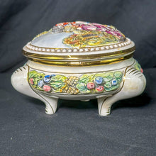 Load image into Gallery viewer, Vintage Capodimonte Italy Footed Decor Trinket Dish
