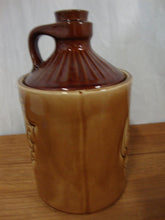 Load image into Gallery viewer, Vintage USA Brown Ceramic Whiskey Style Cookie Jug with Lid
