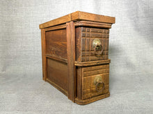 Load image into Gallery viewer, Vintage Double Stacked Sewing Drawers

