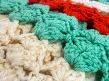 Load image into Gallery viewer, Vintage Handmade Crochet Blanket - Citrus Color Scheme, 56&quot;x60&quot;
