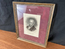 Load image into Gallery viewer, Vintage Framed Engraving Portrait of Winfield Scott Hancock Print
