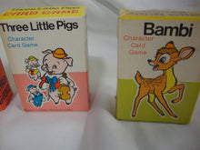 Load image into Gallery viewer, 1970&#39;s Walt Disney Children&#39;s Character Card Games Set of 5
