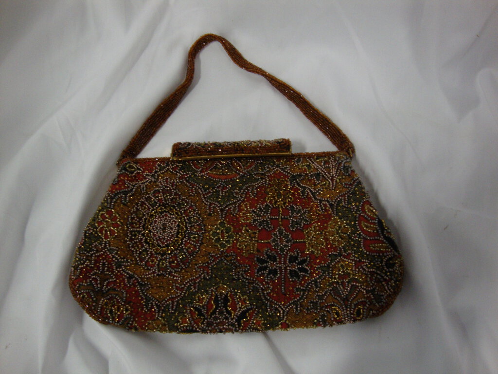 Vintage Frances Hirsch Belgium Handmade Beaded Woman's Evening Bag Purse