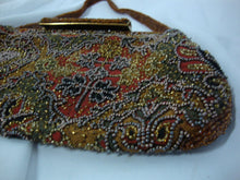 Load image into Gallery viewer, Vintage Frances Hirsch Belgium Handmade Beaded Woman&#39;s Evening Bag Purse
