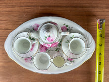 Load image into Gallery viewer, Crown Victorian Bone China Child&#39;s Miniature Tea Set - Pink Rose
