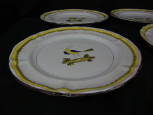 Load image into Gallery viewer, Vintage Italy Yellow/Blue Bird Dinner Plates Set of 6
