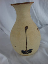 Load image into Gallery viewer, Vintage J Campe Tonala Mexican Blue/White Bird Floral Art Pottery Vase
