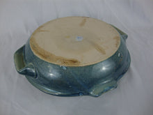 Load image into Gallery viewer, Vintage Tumbleweed Pottery Blue Speckled Pottery Chicken Roaster with Liquid Holder
