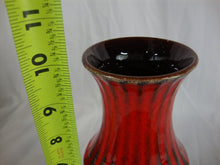 Load image into Gallery viewer, Vintage West German Bodo Bay Ceramic 63-25 Red Decor Vase
