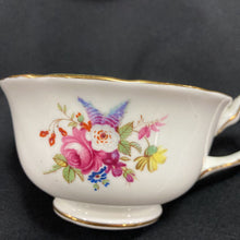 Load image into Gallery viewer, Hammersley and Co. Green with Floral Transfer Teacup and Saucer
