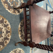 Load image into Gallery viewer, Antique Barley twist side table
