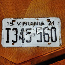 Load image into Gallery viewer, License Plate, 1971 Virginia T345-560
