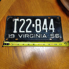 Load image into Gallery viewer, License Plate, 1956 Virginia T22-844
