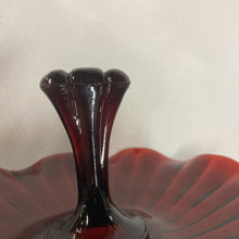 Load image into Gallery viewer, Vintage Anchor Hocking Ruby Red Glass Tidbit Tray
