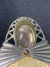 Load image into Gallery viewer, Pendant, Sterling Silver with Mother of pearl and brass accents, Carolyn Pollack
