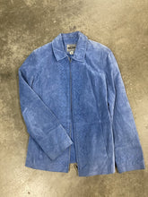 Load image into Gallery viewer, Jacket, Light Blue Suede Leather, Size Medium, AR Bernaroo Brand
