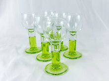 Load image into Gallery viewer, Vintage Bormioli Rocco Green Aperitif Stemmed Glass
