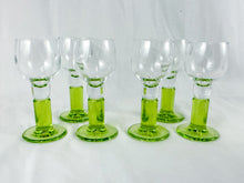 Load image into Gallery viewer, Vintage Bormioli Rocco Green Aperitif Stemmed Glass
