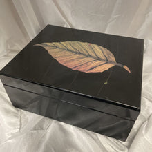 Load image into Gallery viewer, Humidor, Lacquer Finish with Leaf
