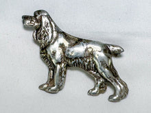 Load image into Gallery viewer, Vintage Sterling Silver Dog Pin, Spaniel or Setter
