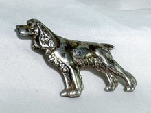 Load image into Gallery viewer, Vintage Sterling Silver Dog Pin, Spaniel or Setter
