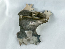 Load image into Gallery viewer, Vintage Sterling Silver Frog Brooch/Pendant
