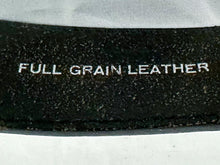 Load image into Gallery viewer, Vintage Black Leather Belt with Large Cowboy Rodeo Buckle
