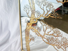 Load image into Gallery viewer, 1980s Reproduction of 1970s Hollywood Regency East Asian Style Tree Mirror
