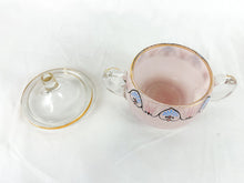 Load image into Gallery viewer, Vintage Pink Hand-Painted Sugar &amp; Creamer Set
