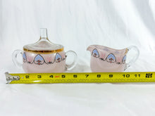 Load image into Gallery viewer, Vintage Pink Hand-Painted Sugar &amp; Creamer Set
