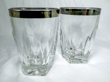 Load image into Gallery viewer, Vintage Libbey Platinum-Rimmed Lowball Glass
