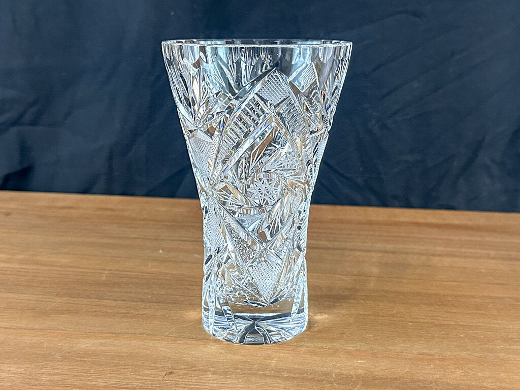 Vintage Small Cut-Crystal Vase