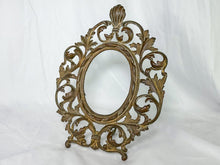 Load image into Gallery viewer, Antique Bronze Victorian Freestanding Picture Frame
