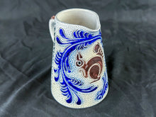 Load image into Gallery viewer, Small Hand-made Gray &amp; Blue Squirrel Pitcher
