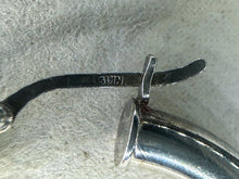 Load image into Gallery viewer, Vintage Sterling Silver Hoop Earrings
