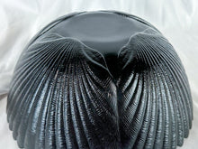 Load image into Gallery viewer, Vintage Arcoroc Black Glass Scallop-Edge Shell Detail Decorative Bowl
