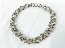 Load image into Gallery viewer, Vintage Sterling Silver Triple Ring Chain Charm Bracelet, No Charms
